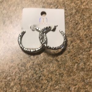 hope silver earrings